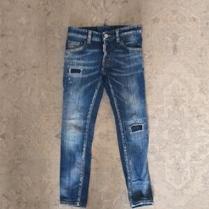 DSQUARED2 Skinny Blue Distressed Denim Size 8